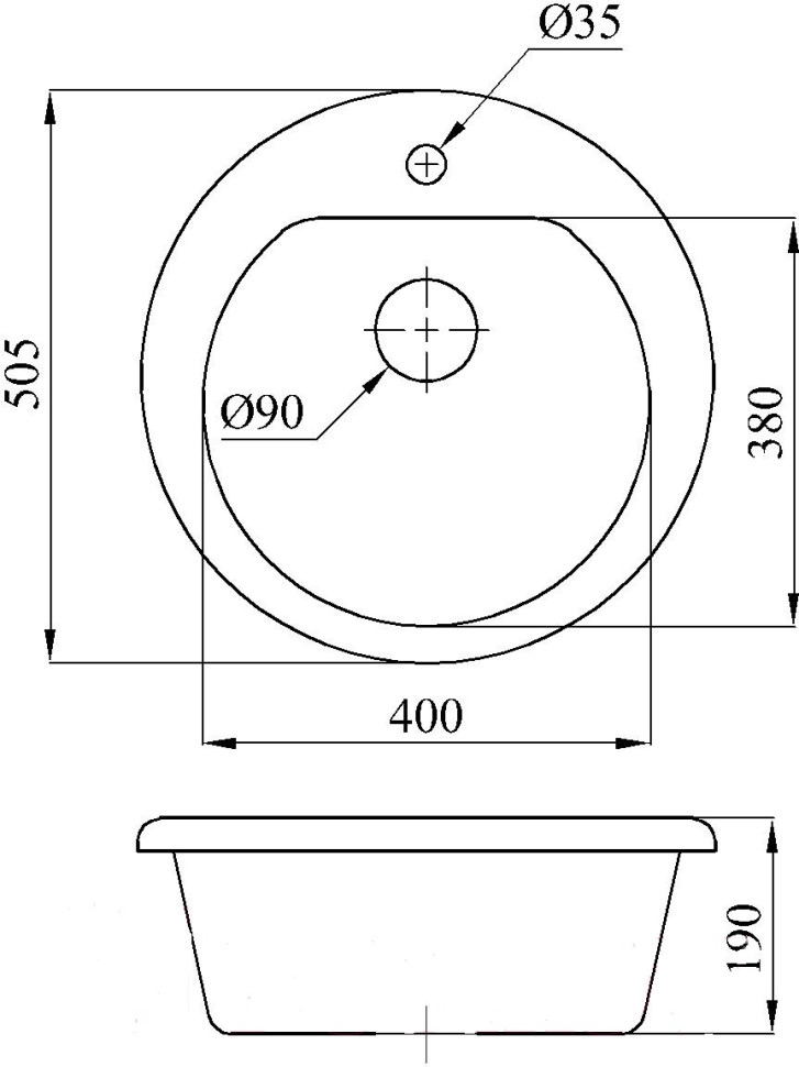 Кухонная мойка БелЭворс Nika (темно-бежевый) Кухонная мойка БелЭворс Nika (темно-бежевый)