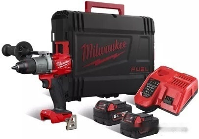 Дрель-шуруповерт Milwaukee M18 FDD2-502X 4933464267 (с 2-мя АКБ, кейс)