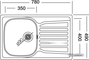 Кухонная мойка Kromevye EX 163 D Кухонная мойка Kromevye EX 163 D