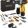 Дрель-шуруповерт Deko DKCD12FU-Li SET 104 063-4117 (с 2-мя АКБ, кейс, набор оснастки) Дрель-шуруповерт Deko DKCD12FU-Li SET 104 063-4117 (с 2-мя АКБ, кейс, набор оснастки)