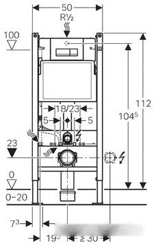 Система инсталляции Geberit Duofix 458.125.21.1 Система инсталляции Geberit Duofix 458.125.21.1