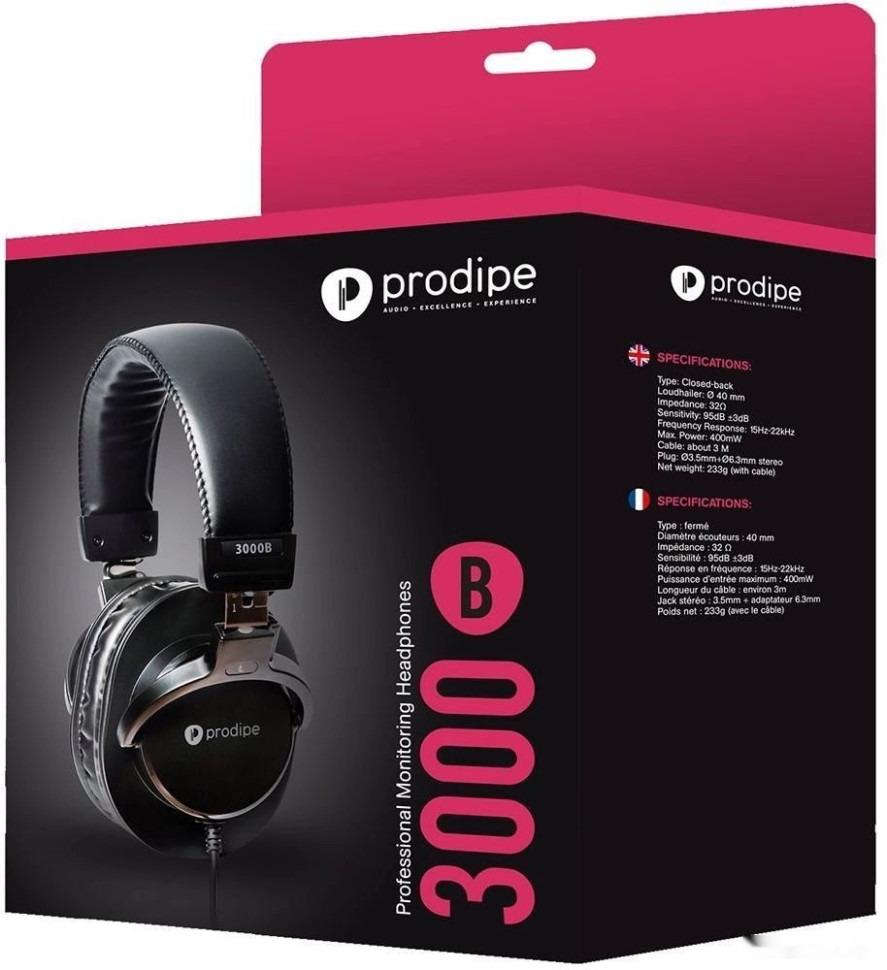 Наушники Prodipe 3000B Наушники Prodipe 3000B