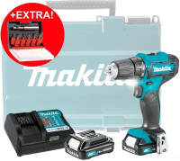 Дрель-шуруповерт Makita DF333DYX14 (с 2-мя АКБ, кейс +набор оснастки)