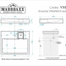 Умывальник Marrbaxx Стайл V50 (белый D1, с кронштейном, без сифона) Умывальник Marrbaxx Стайл V50 (белый D1, с кронштейном, без сифона)