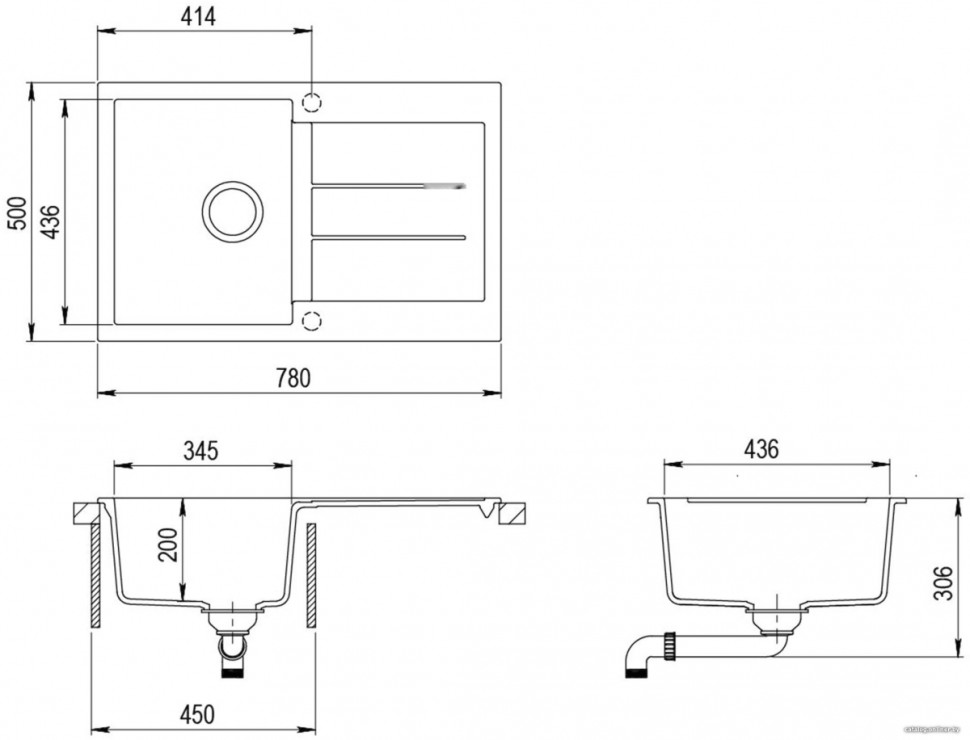 Кухонная мойка AquaSanita Tesa SQT101AW (ora 112)