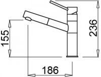Смеситель Elleci Reno K96 White