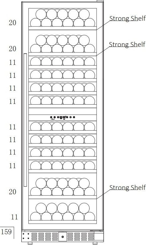 Винный шкаф Temptech ST180DRB Винный шкаф Temptech ST180DRB