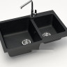 Кухонная мойка Marrbaxx Карельский камень модель 191/Q4 (черный) Кухонная мойка Marrbaxx Карельский камень модель 191/Q4 (черный)