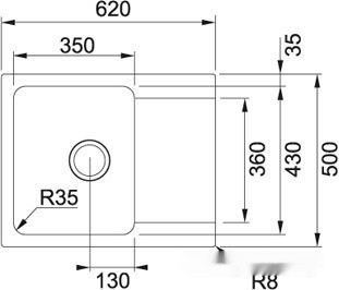 Кухонная мойка Franke Orion OID 611-62 114.0443.356 (оникс) Кухонная мойка Franke Orion OID 611-62 114.0443.356 (оникс)