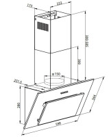 Вытяжка Weissgauff Yota 600 PB BL