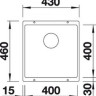 Кухонная мойка Blanco Subline 400-U (Black) Кухонная мойка Blanco Subline 400-U (Black)