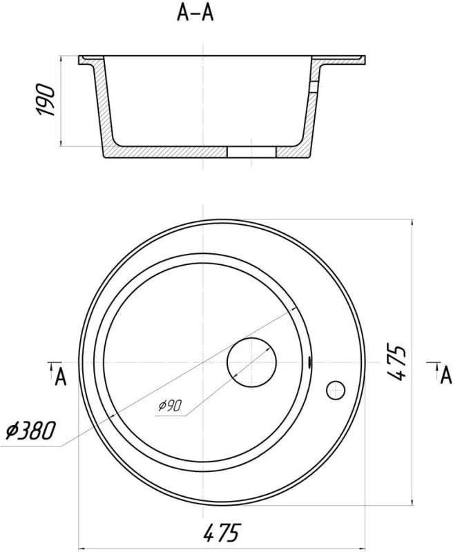 Кухонная мойка Wisent WA05-11 (с сифоном GER019)