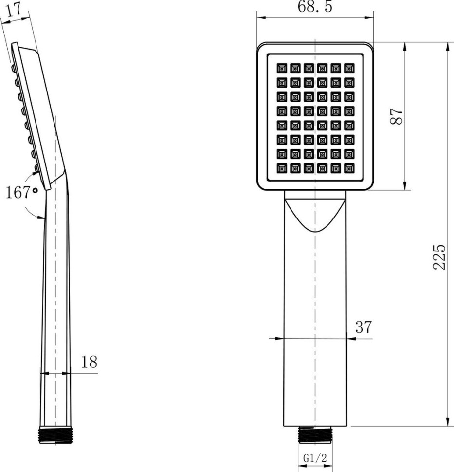 Смеситель Lauter Temp 21YH50427-4 с лейкой Living Serene 21S00103