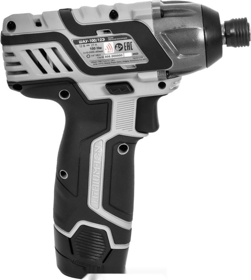 Винтоверт Интерскол ШАУ-100/12Э 808.2.2.70 (с 2-мя АКБ, кейс)