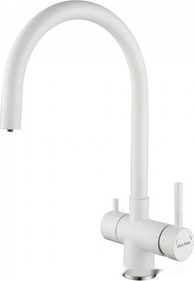 Смеситель Paulmark Heller He213218-431 (матовый белый)