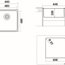 Кухонная мойка Ukinox Лофт LOB400.400-GT10P Кухонная мойка Ukinox Лофт LOB400.400-GT10P