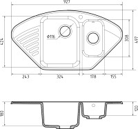 Кухонная мойка GranFest QUARZ Z-14 (терракот)