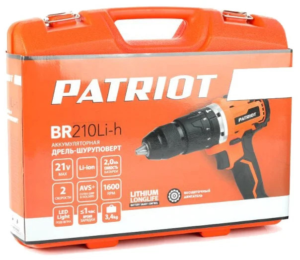 Ударная дрель-шуруповерт Patriot BR 210UES