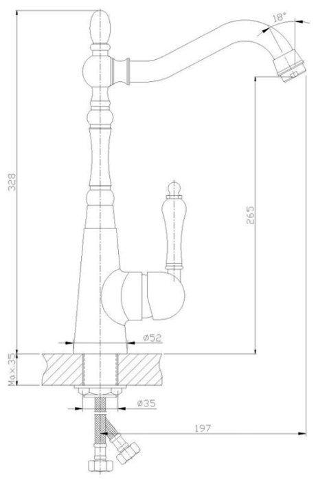 Смеситель Rossinka Silvermix Z35-20U Смеситель Rossinka Silvermix Z35-20U