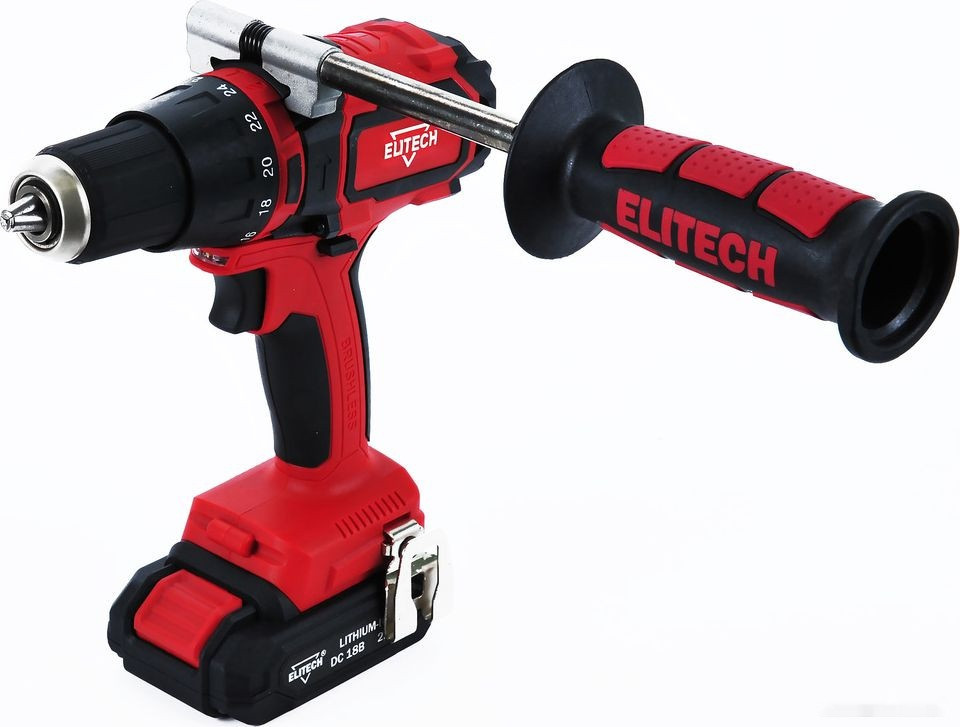 Ударная дрель-шуруповерт Elitech ДА 18УБЛ2 (с 2-мя АКБ 2 Ач, кейс) Ударная дрель-шуруповерт Elitech ДА 18УБЛ2 (с 2-мя АКБ 2 Ач, кейс)