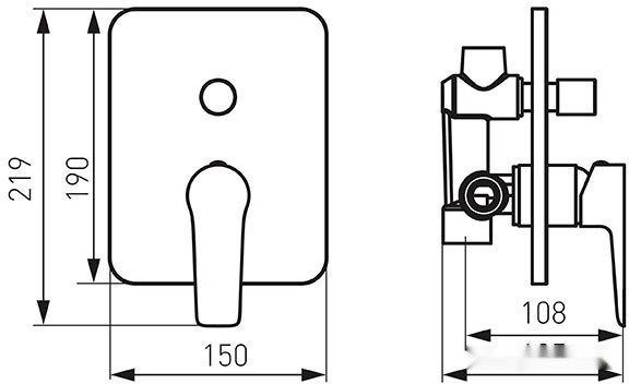 Смеситель Ferro Adore BDR7PBLC (черный/хром) Смеситель Ferro Adore BDR7PBLC (черный/хром)