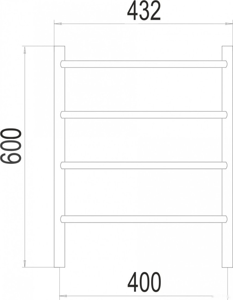Полотенцесушитель Granula Виста 40x60 D32 (кнопка) Полотенцесушитель Granula Виста 40x60 D32 (кнопка)