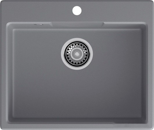 Кухонная мойка GranFest QUARZ GF-UR-658 (темно-серый)