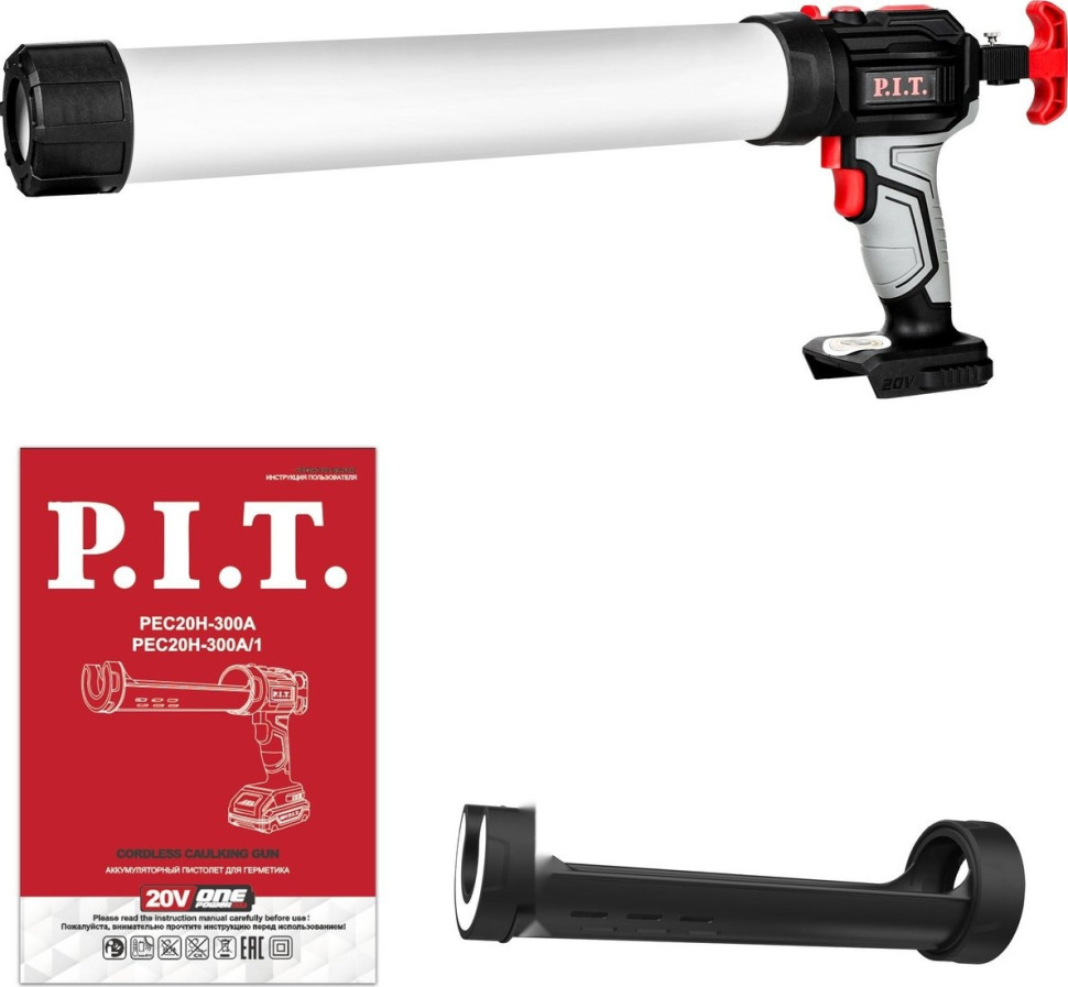 Пистолет для герметика P.I.T. PEC20H-300A/1 Solo (без АКБ) Пистолет для герметика P.I.T. PEC20H-300A/1 Solo (без АКБ)