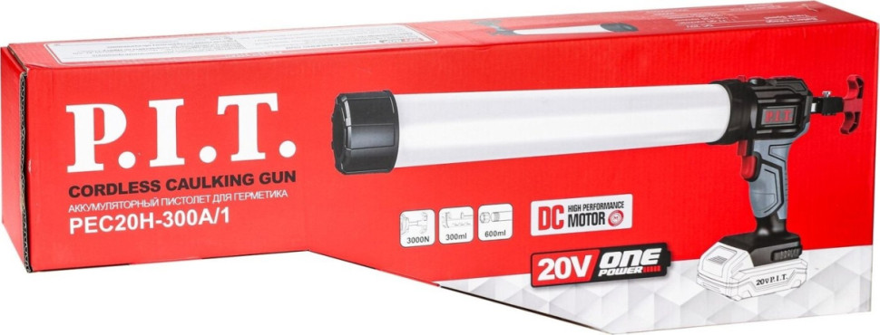 Пистолет для герметика P.I.T. PEC20H-300A/1 Solo (без АКБ) Пистолет для герметика P.I.T. PEC20H-300A/1 Solo (без АКБ)