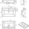 Умывальник Roxen Mila 70 3001170