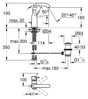 Смеситель Grohe Essence 23462001