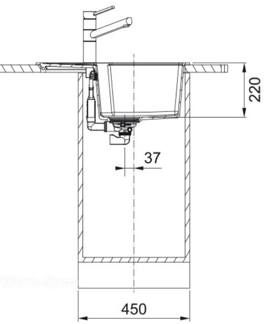 Кухонная мойка Franke Urban UBG 611-62 (черный матовый)