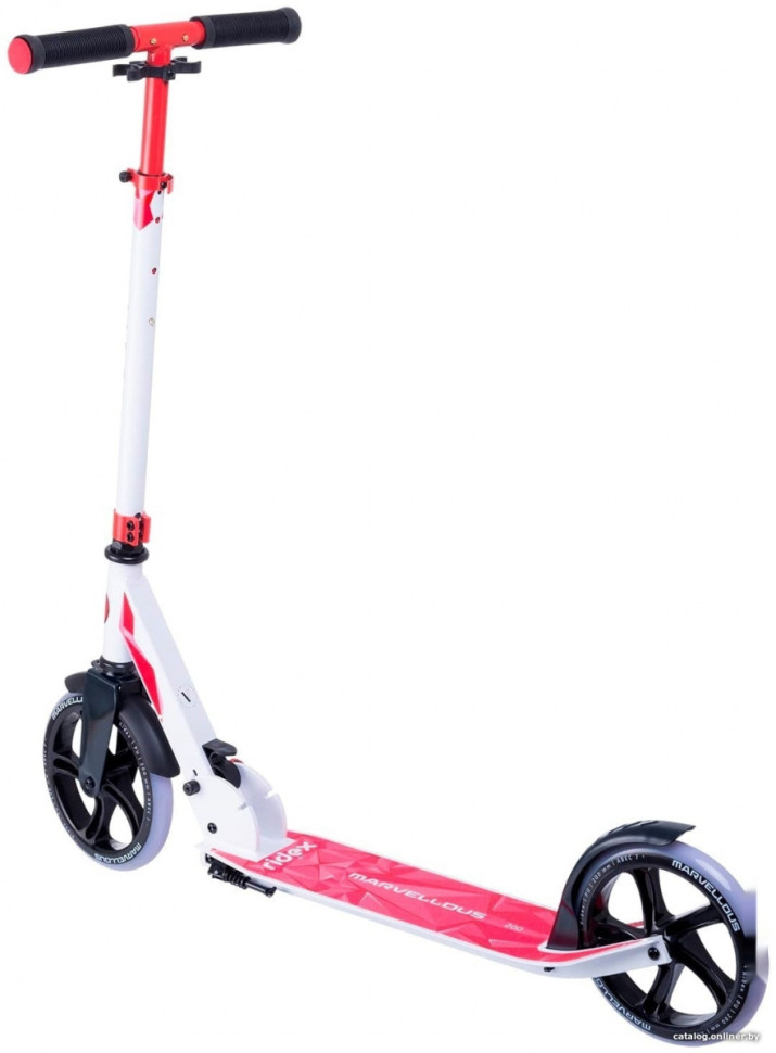 Самокат Ridex Marvellous (белый/красный) Самокат Ridex Marvellous (белый/красный)