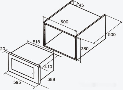 Микроволновая печь Nodor NM 25 TG (черный)