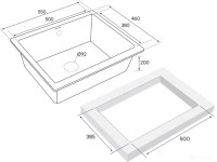 Кухонная мойка Paulmark Gera PM205546-BLM