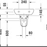 Умывальник Duravit D-Code 45x34 (07054500002) Умывальник Duravit D-Code 45x34 (07054500002)
