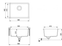 Кухонная мойка AquaSanita Arca SQA102 202 W alumetallic