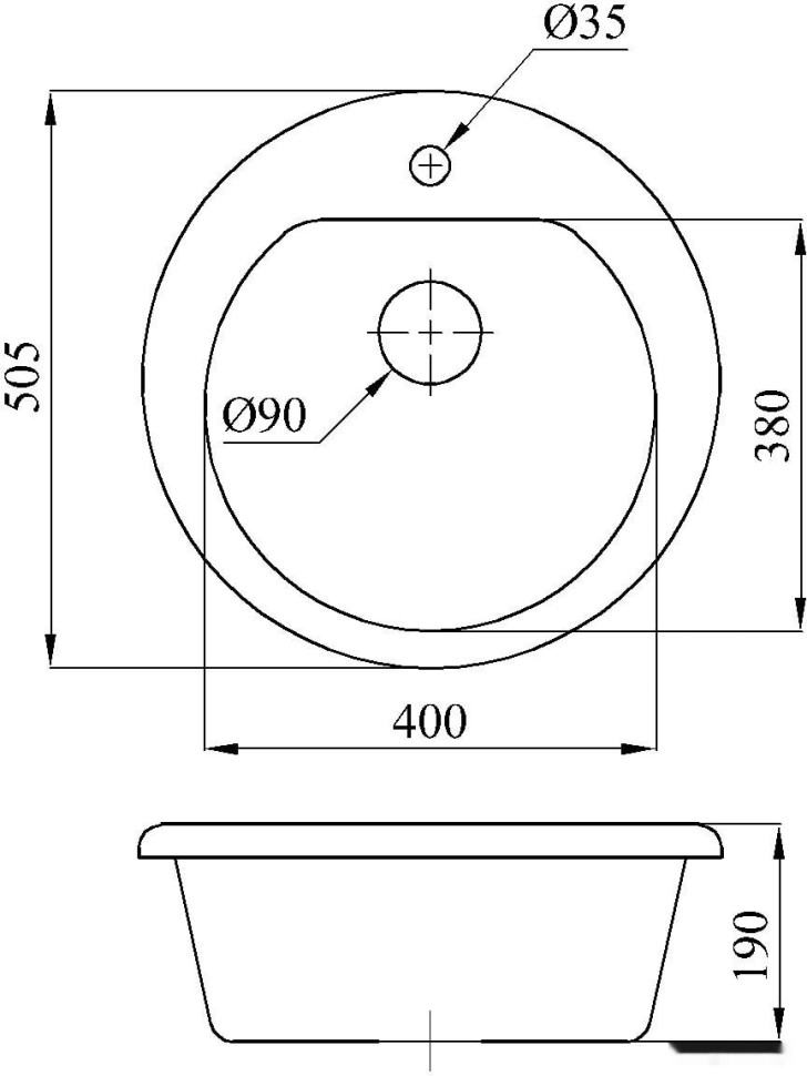 Кухонная мойка БелЭворс Nika (олово) Кухонная мойка БелЭворс Nika (олово)