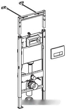 Система инсталляции Geberit DuoFix Plattenbau Delta 51 458.125.11.1 Система инсталляции Geberit DuoFix Plattenbau Delta 51 458.125.11.1