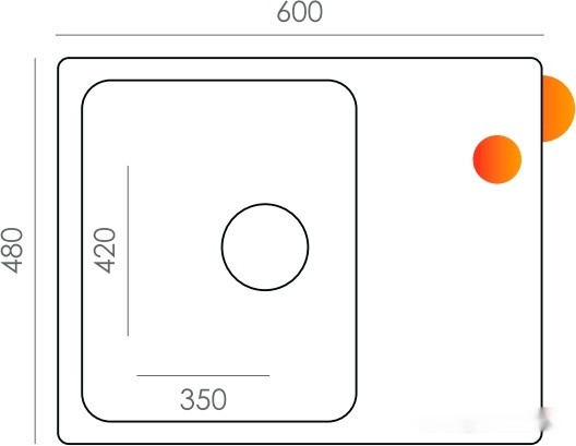 Кухонная мойка Quartz Bond 600 (туман) Кухонная мойка Quartz Bond 600 (туман)