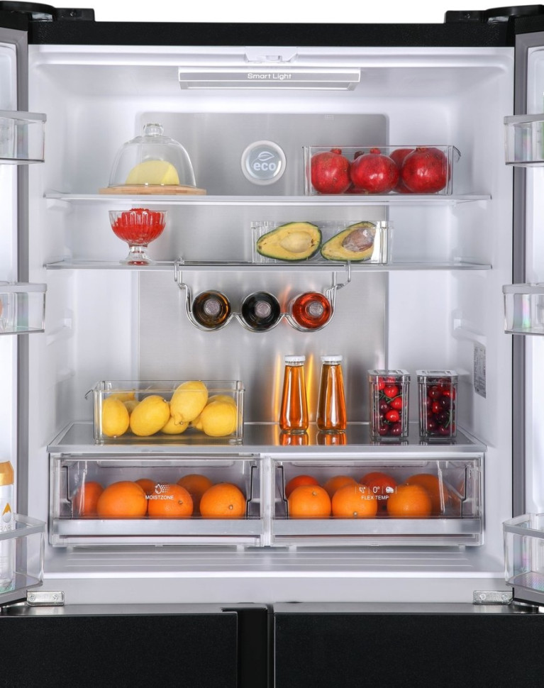 Четырёхдверный холодильник HIBERG RFQ-555DX NFGB Inverter Четырёхдверный холодильник HIBERG RFQ-555DX NFGB Inverter