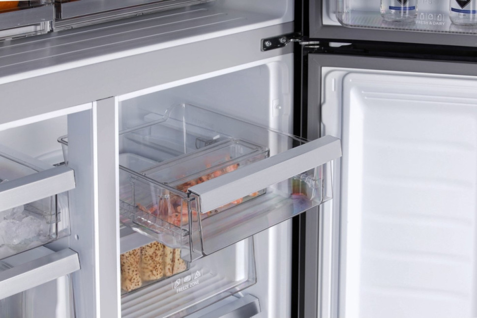 Четырёхдверный холодильник HIBERG RFQ-555DX NFGB Inverter Четырёхдверный холодильник HIBERG RFQ-555DX NFGB Inverter