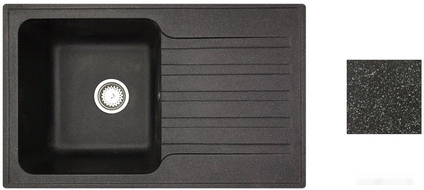 Кухонная мойка БелЭворс Styl L + смеситель W4998-3-22 (черный) Кухонная мойка БелЭворс Styl L + смеситель W4998-3-22 (черный)