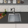 Кухонная мойка Roxen Simple 560220-45 сатин Кухонная мойка Roxen Simple 560220-45 сатин