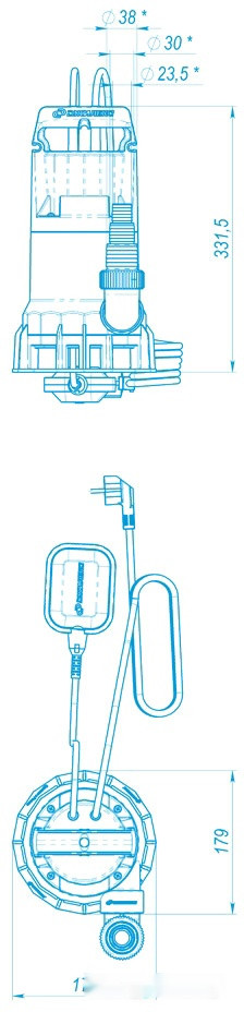 Фекальный насос Джилекс Тугунок 230/8