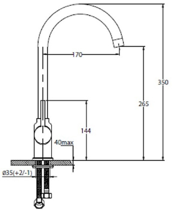 Смеситель Franke Pola кофе (сахара)