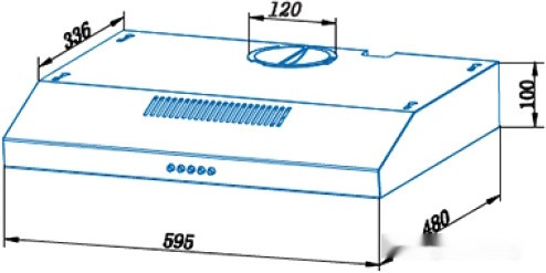Вытяжка CATA C1-T600 X 02011699