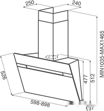 Вытяжка Jet air Viki BL 60 A PRF0111475B Вытяжка Jet air Viki BL 60 A PRF0111475B