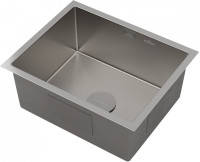 Кухонная мойка Roxen Uno 560210-54-GR сатин/текстурная (с ролл-матом и дозатором)