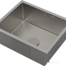 Кухонная мойка Roxen Uno 560210-54-GR сатин/текстурная (с ролл-матом и дозатором)